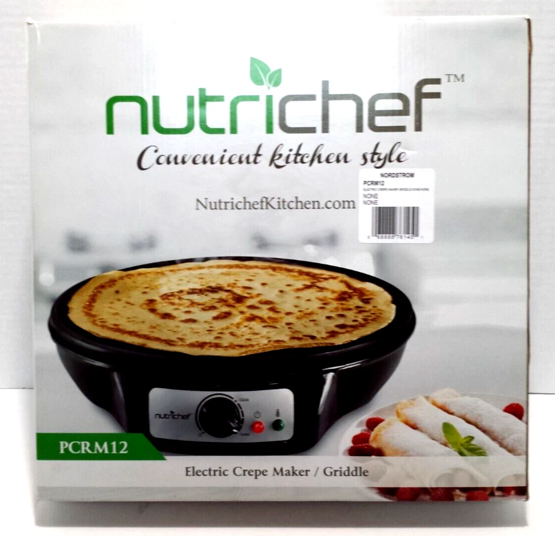 FACTORY SEALED NUTRICHEF CONVENIENT KITCHEN STYLE ~ ELECTRIC CREPE MAKER/ GRIDDLE | eBay