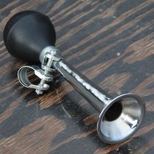 Chrome STR Bugle Trumpet Bicycle HORN 4 Vintage Schwinn Cruiser Bike Fixie Bell
