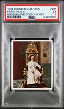 Papst (Pope) Pius X - 1934 Eckstein-Halpaus Grossen Der Weltgeschichte   PSA 5