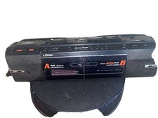logik am/fm radio dual cassette recorder modellbx-440 Tested Works