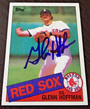 Glenn Hoffman - 1985 Topps Base Series Signed Autograph Auto Card #633 (Red Sox)