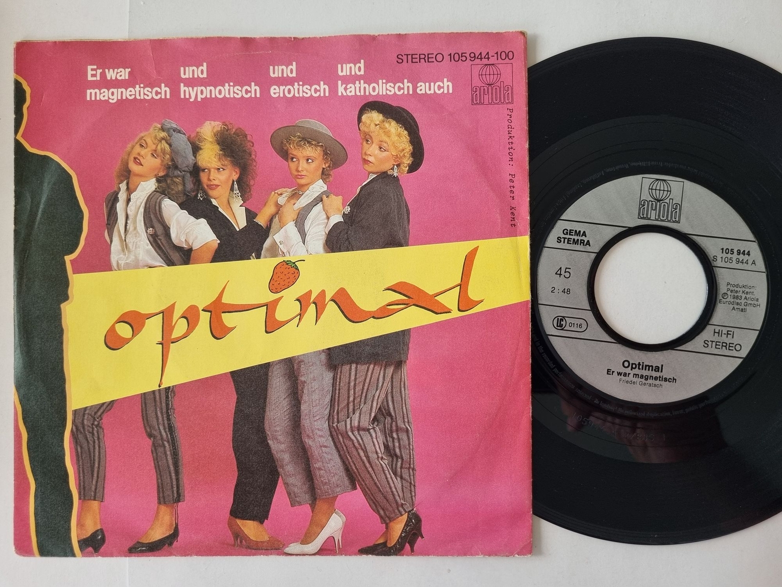 Optimal - Er war magnetisch 7'' Vinyl Germany