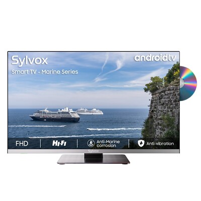 Sylvox Smart TV mit Android 11, integriertem DVD-Player Anti-Marine-Korrosion