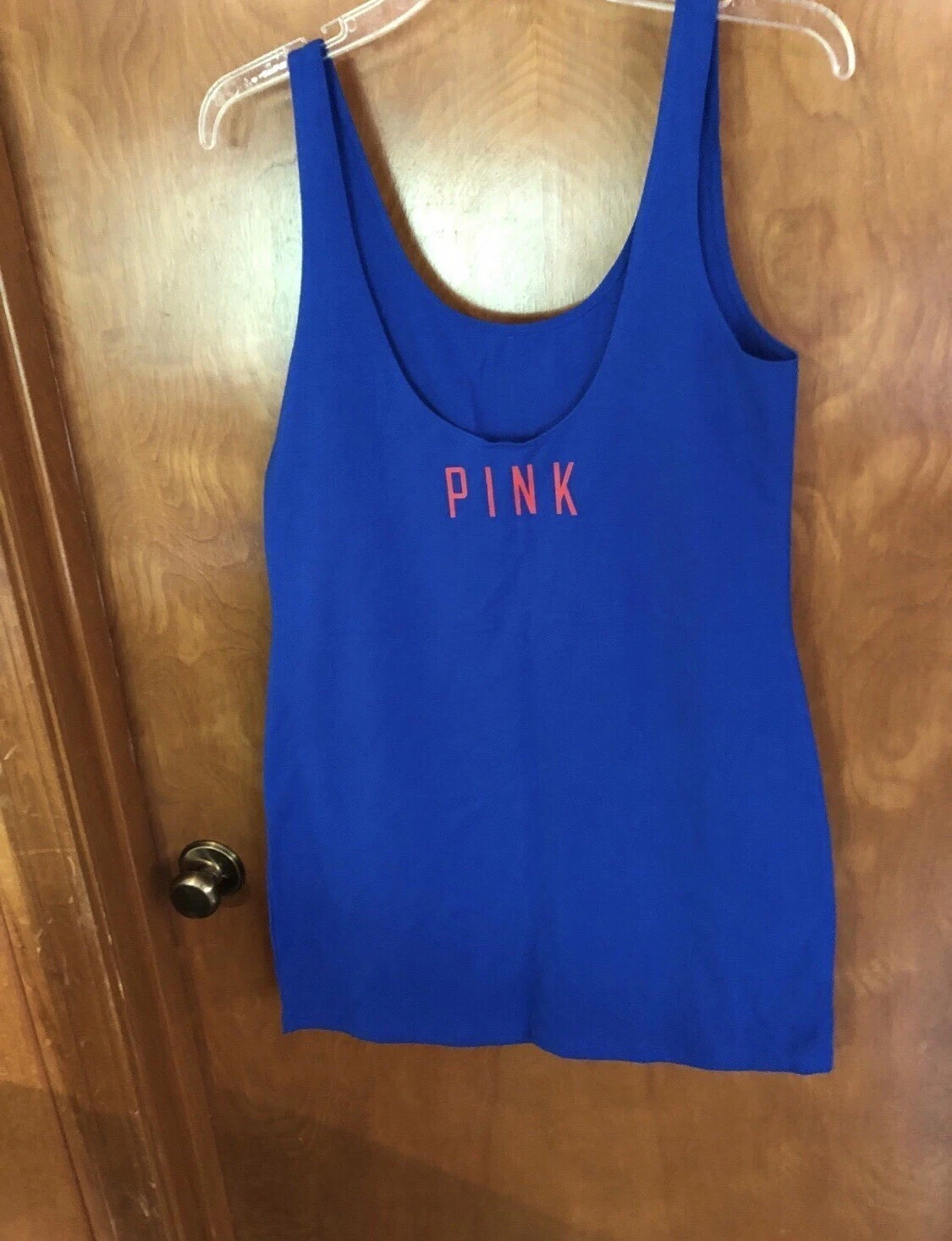 UNDERCOVER Abito Tank Victoria’s Secret ROSA MLB Texas Rangers Bling Medium Nuovo con etichette