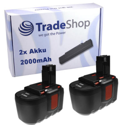 2x Akku 24V 2000mAh f. BOSCH PSB24 VE-2 GSR 24 VE-2 PSB 24 VE-2 BAT031