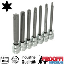 7-tlg Torx T-Profil Stecknuss Steckschlüssel 3/8" Nuss Satz T25 - T60 S-SLS738
