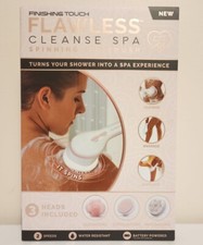 Flawless Cleanse Spa Spinning Spa Brush By Finishing Touch Three Heads Included