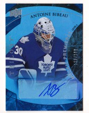 15-16 Trilogy Antoine Bibeau /199 Auto Rookie RAINBOW Level 2 Maple Leafs 2015
