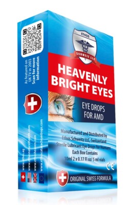 Ethos Altersbedingte Makuladegeneration Heavenly Bright Eyes AMD Augentropfen 10ml
