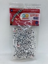 Horizon Group Go Create Square Plastic Alphabet Beads  200 Beads