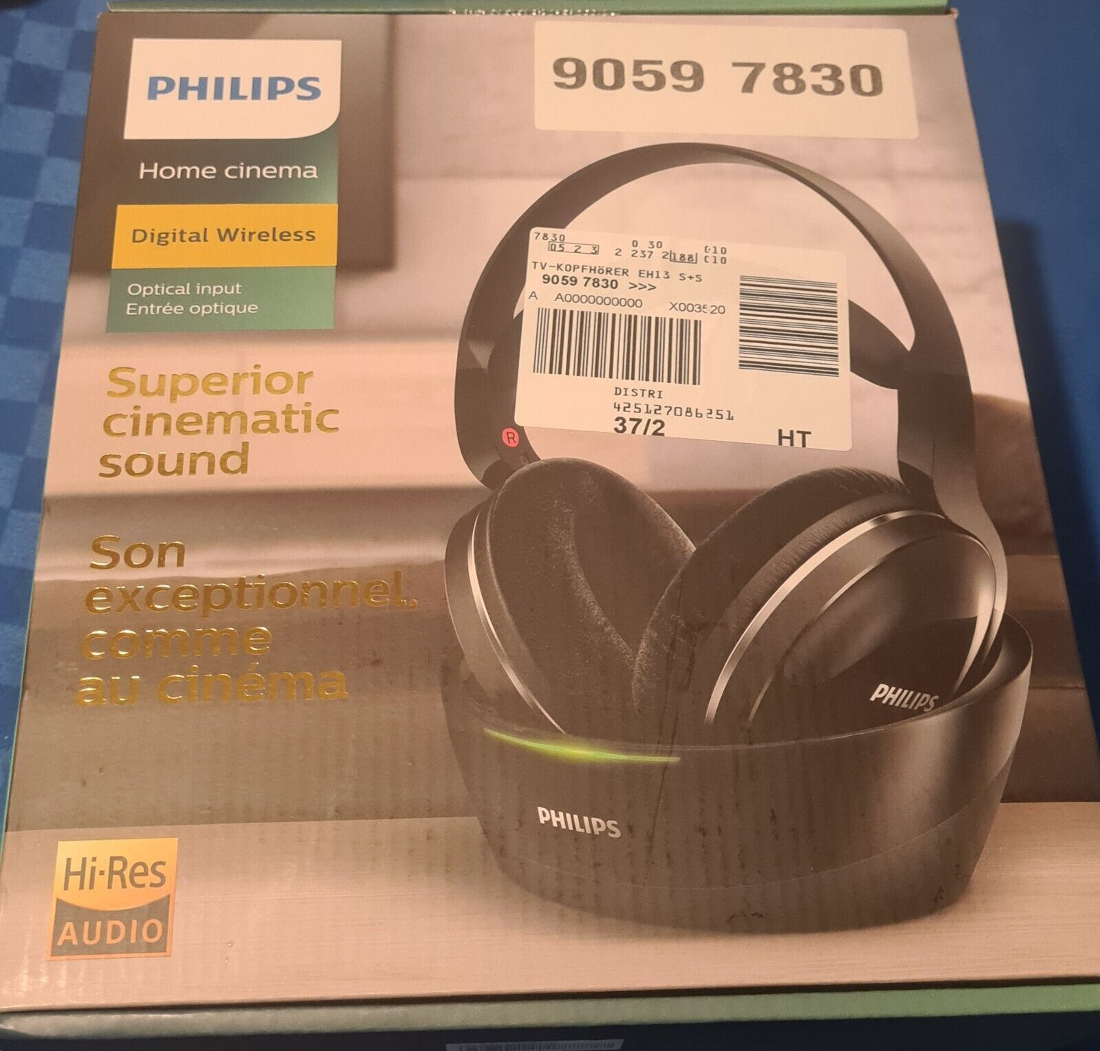Philips SHD8850 Over-Ear Funkkopfhörer - Schwarz
