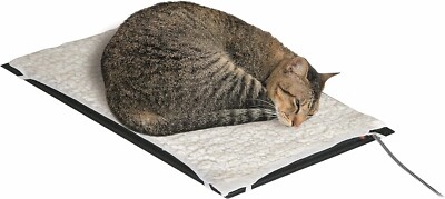 Farm Innovators HM-60S Plastic Heated Pet Farm Dog Cat Mat w/ Fleece Cover