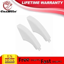 2 Packs Range Stove Oven Door Handle for GE White End Cap WB7T10144 WB07K10043