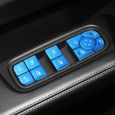 Car Door Window Glass Lift Button Cover Trim Fit For 2017-2021 Porsche Panamera