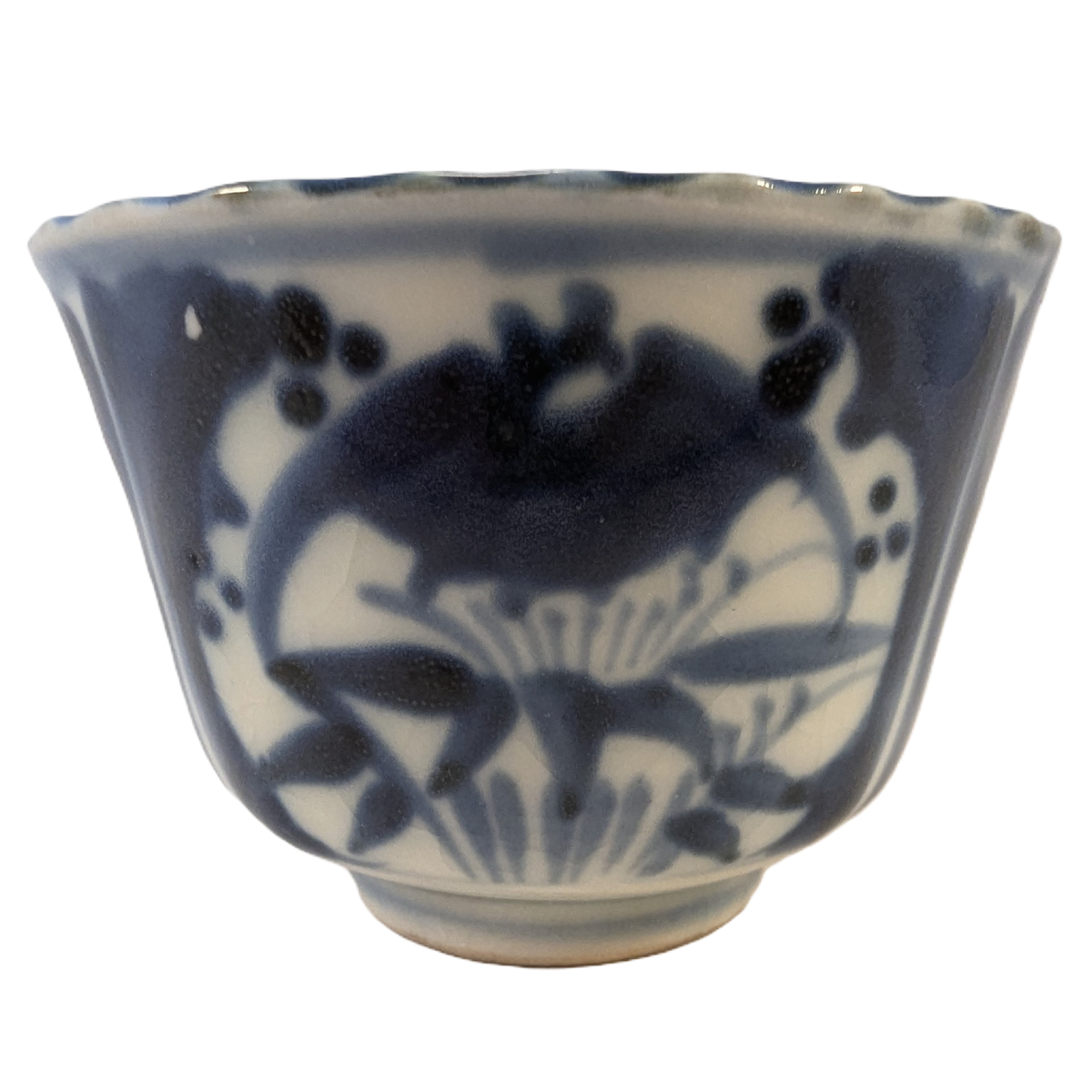 Antique Japanese Arita Imari Porcelain Soba Choko Tea Cup Blue  display picture 1