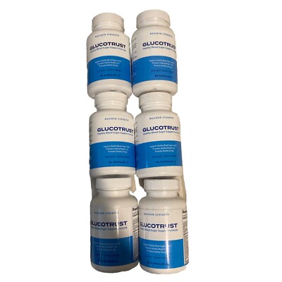 Glucotrust Capsules Blood Sugar Support Supplement.6 Months GENUINE PLEASE READ!