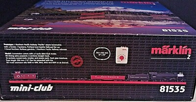 Z Marklin Mini-Club 81535 Northern Pacific Freight Set 5-Pole 110