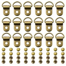 100Pcs Shoelace Hook Metal Shoelace Hooks Mounting Clips Fittings D Ring Eyelet