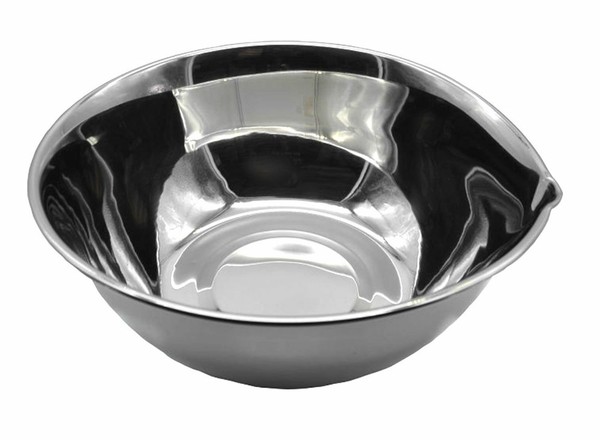 Edelstahl SchüSsel 22Cm RüHrschüSsel SalatschüSsel ServierschüSsel Schale Metall-image