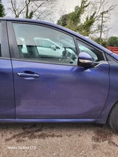 Peugeot 208 MK1 Front Door Bare Driver Side Blue KUC 2012 - 2019 (5 Door)