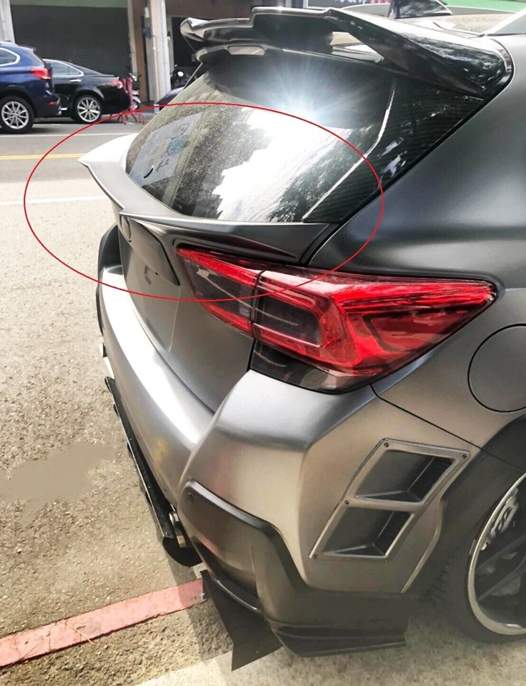 Kakumei Unpainted Rear Trunk Middle Spoiler FITS 2019 2020 2021 Subaru Impreza - Image 4 of 4