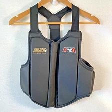 ATA Taekwondo Karate Chest Protector Sparring Vest Zip Martial Art XS