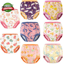 8 Packs Reusable Toddler Training Underwear for Potty Training