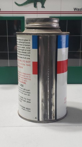 Vintage Mopar Chrysler "Auto Glass Adhesive And Sealer" 16oz Can - Picture 4 of 8