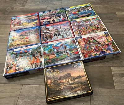 White Mountain Puzzles -  Lot Of 10 - Scenic