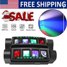 8 LED Spider Moving Head Light DMX RGBW Stage Effect Lighting DJ Disco Party Bar