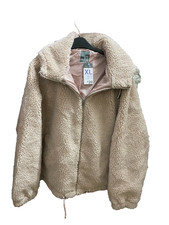 Womens Teddy Bear Fleece Fluffy Hooded Coat Ladies Hoodies Jacket Zip Up Outwear