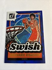 Zaccharie Risacher 2024-25 Panini Donruss #’d /99 Blue Star Swish Hawks RC PWE