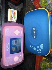 VTech MobiGo Handheld Touch Learning System Pink/purple Works Perfect Tested