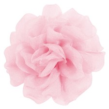 4.33" Soft Pink Chiffon Flower Hair Clip Lightweight Elegant Perfect for ...