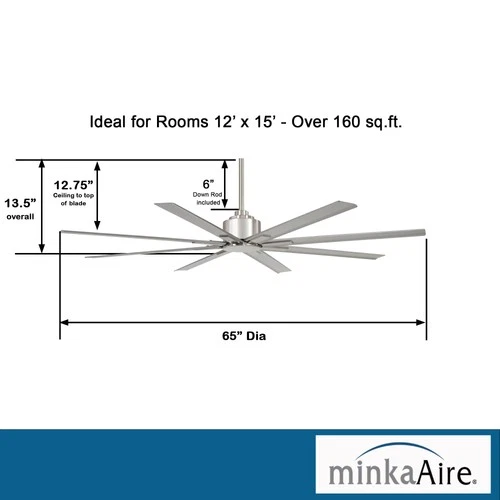 MinkaAire Xtreme H2O 65 Xtreme H2O 65" 8 Blade  Indoor / Outdoor - Picture 7 of 13