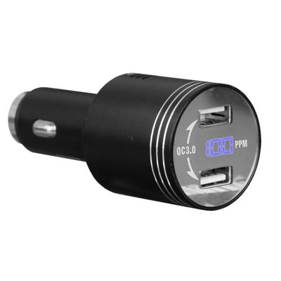 Multi-Function Car Carbon Monoxide Detector, Fast Car Charger, Quick Charge 3...