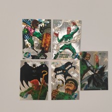 1995 Fleer Metal Batman forever silver flasher 5 card lot