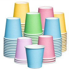  3 oz. - 300 Count Small Paper Cups, Disposable Mini Bathroom Mouthwash Cups ...
