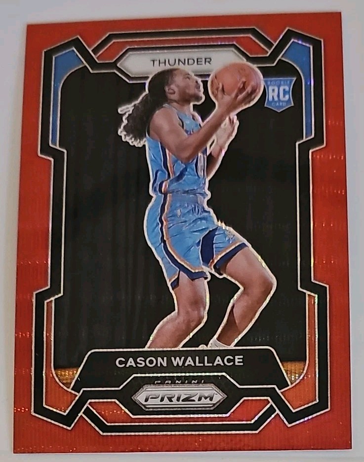 2023-24 Panini Prizm - Cason Wallace #139 Ruby Wave Prizm (RC)