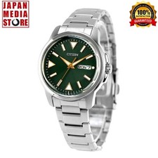 Citizen Collection BM8180-71W Eco-Drive Green Dial Stainless Steel Men Watch NEW