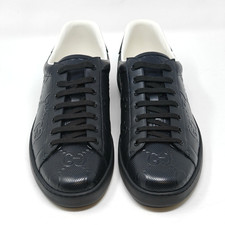 Scarpe sneakers Gucci Ace GG nere Supreme 625787 UK 13 US 13,5 RRP £ 670 8333