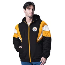 Pittsburgh Steelers G-III Leader Polyfill Hooded Jacket