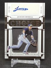 2023 National Treasures JACKSON MERRILL ECKLER'S CHOICE PATCH AUTO JERSEY /99 RC