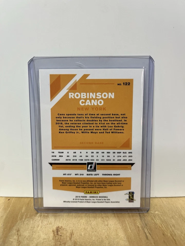 Panini Donruss Robinson Cano 42 Border 33/42 2019 Foto 2 de 2