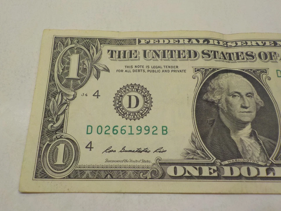 26 JUN, 1992, BIRTHDAY NOTE D 02661992 B 1$ Dollar Bill - Image 3 of 4