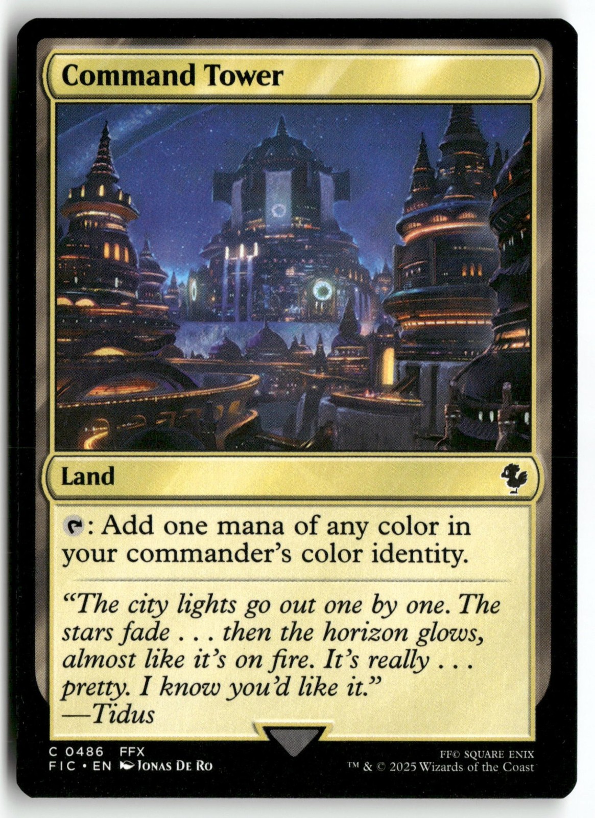Command Tower (0486) FIC 486 NM Magic Commander: FINAL FANTASY