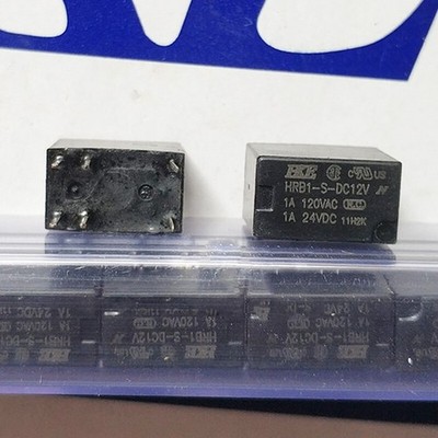 2PCS HKE HRB1-S-DC12V Power Relay 12VDC 6Pin 1A 240VAC *gb