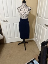 New Ralph Lauren Classic Navy Midi Skirt