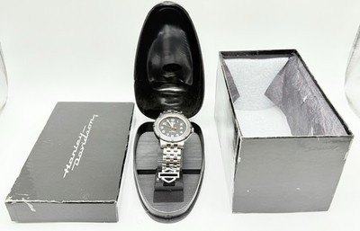 Harley Davidson Watch W Miniature Gas Tank Case & Box No crystal New Battery