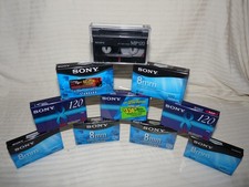 Lot of 10 Sony Cassettes for Video8 HI8 Digital8 P6-120MPL P6120MPR P6-120MPC